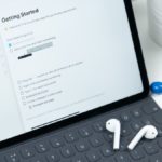 Ipad with note-taking app open